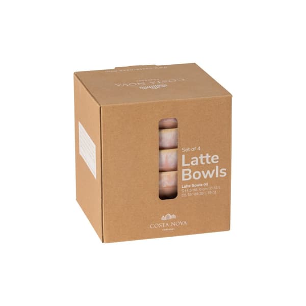 Latte kulho 4-p Pinkki