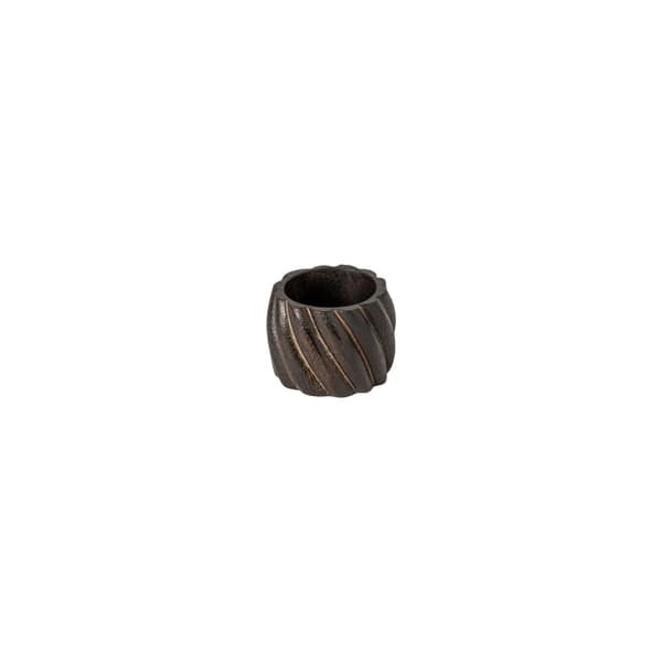 Serviettring Spiral 4-p Mørkebrun