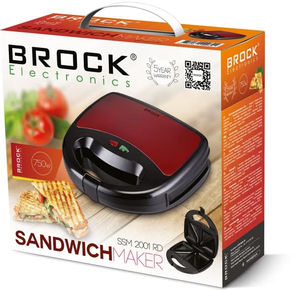Smørbrødmaskin SSM 2001 RD, 750W