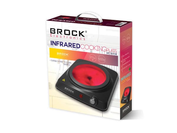 Infraröd kokplatta, enkelzon. 1200W