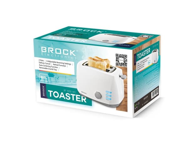 Brødrister BT 1002 WH, 800W
