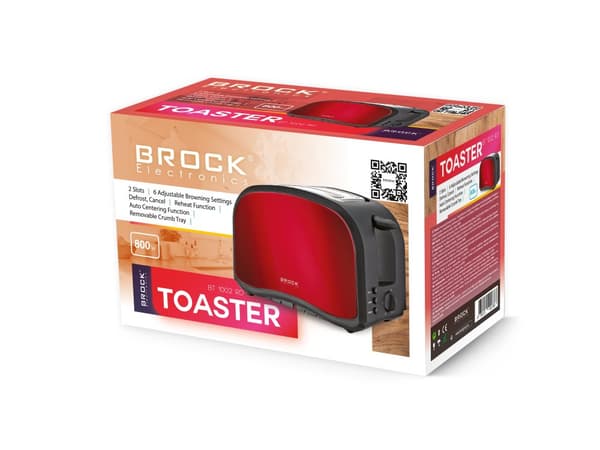 Brødrister BT 1002 RD, 800W