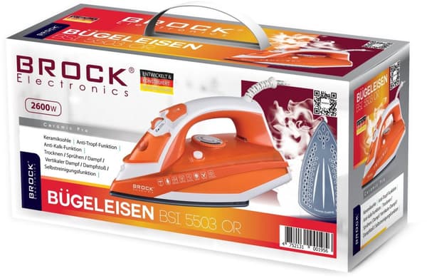 Dampstrygejern BSI 5503 OR, 2600W