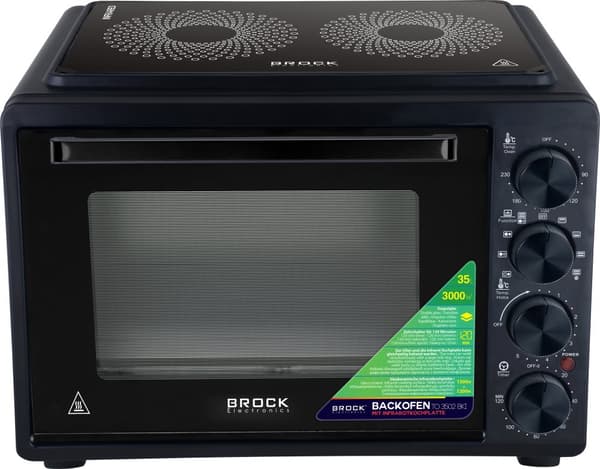 Ovn med kogeplade TO 3502 BKI 35L, 1500W