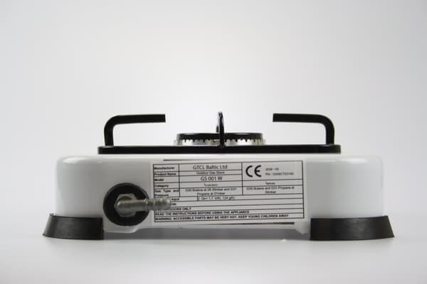 Enkelring gashäll, vit GS 001 W