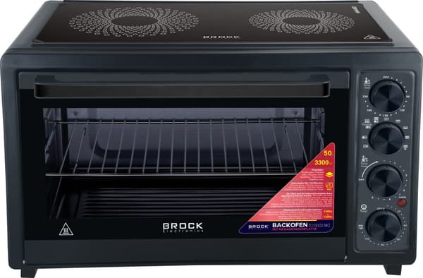 Ovn med kogeplade TO 5002 BKI 50L, 1800W