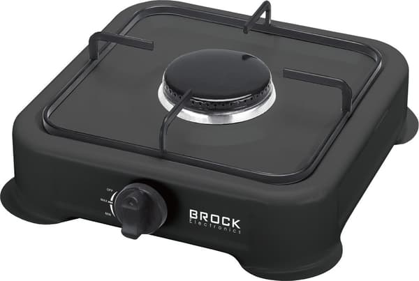 Enringet gassplate, sort GS 2001 BK