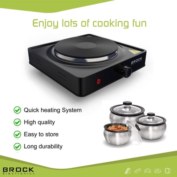 Enring elektrisk häll EP 100 BK, 1500W