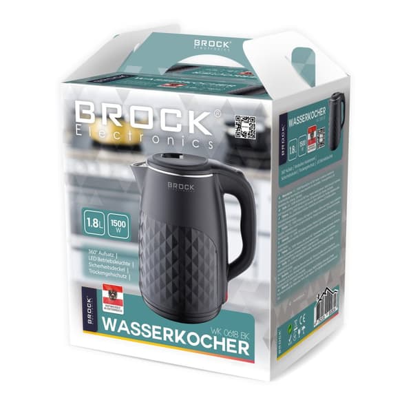 Elkedel WK 0618 BK 1,8L, 1500W