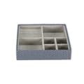Miniatyrbild 5 av 5: Smyckeskrin med spegel, avtagbar bricka, elegant design