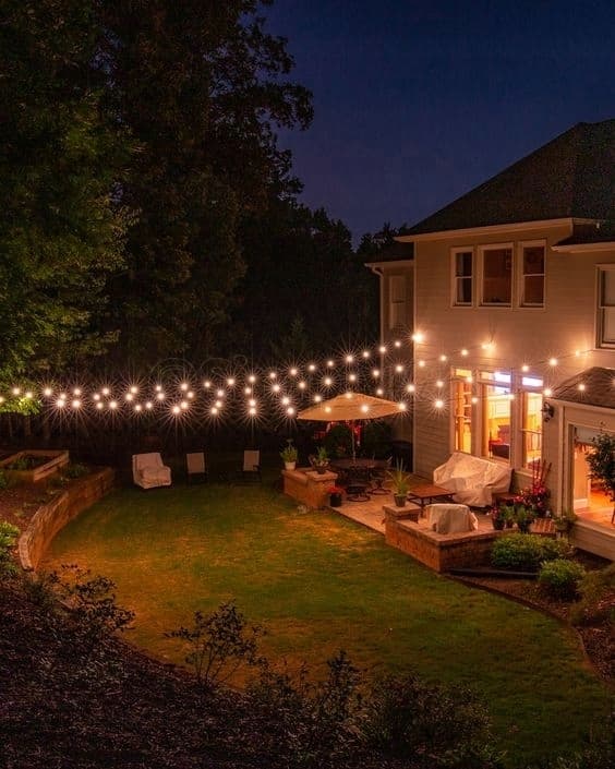 Solar Garden String Lights, 100 varma LED-lampor, 14m