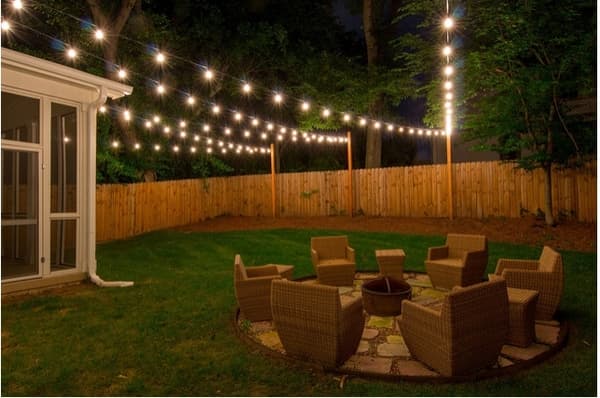 Solar Garden String Lights, 100 varma LED-lampor, 14m