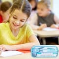 Miniatyrbilde 2 av 9: Gjennomsiktig skoleblyantveske – slitesterk, vannavstøtende polyester