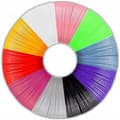 Miniatyrbilde 5 av 6: PLA-filament for 3D-penner, 10 farger, 50 meter totalt