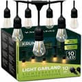 Miniatyrbillede 1 af 9: Udendørs LED-lys, 10m, varm hvid, IP44