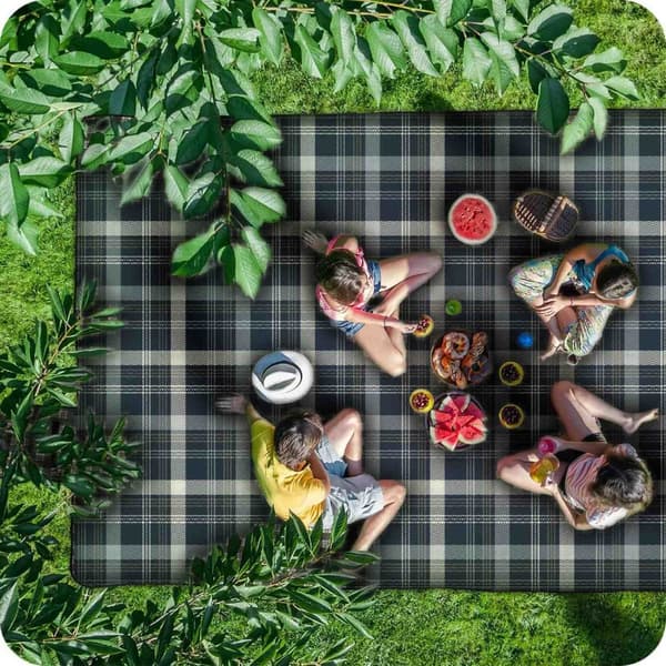 XXL Picknickfilt 200x200 cm, Vattentät, Isolerad