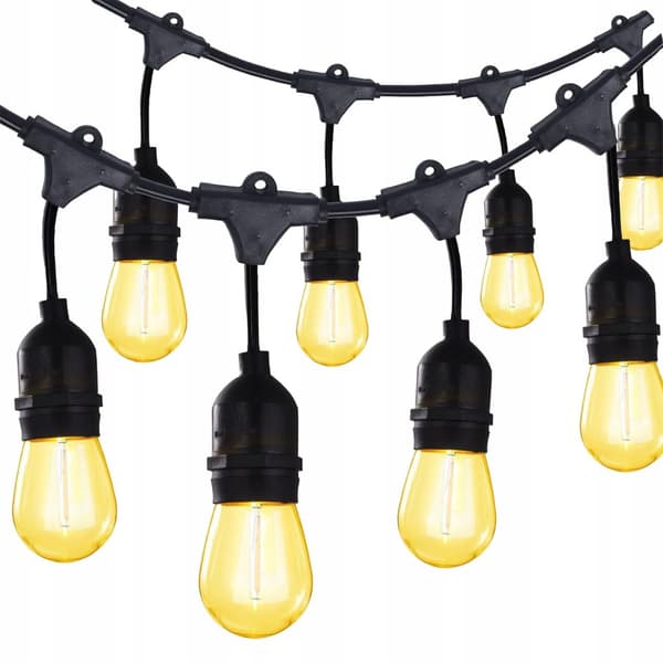 Utomhus LED-slingor, 15m, varmvit, IP44