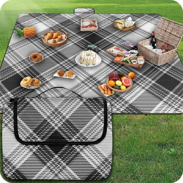 XXL Picnic Tæppe 200x200 cm, Vandtæt, Isoleret