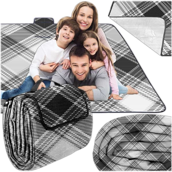 XXL Picnic Tæppe 200x200 cm, Vandtæt, Isoleret
