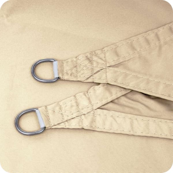 Triangle Sun Shade Sail, vedenpitävä, UV-suoja, 3x3m, beige