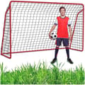 Miniatyrbilde 1 av 9: Bærbart fotballmål i metall for barn, 240x150x90 cm med staker