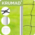 Miniatyrbilde 7 av 9: Bærbart fotballmål i metall for barn – 213x150x90 cm