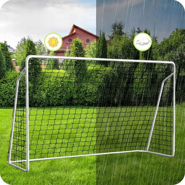 Bærbart fotballmål i metall for barn – 213x150x90 cm