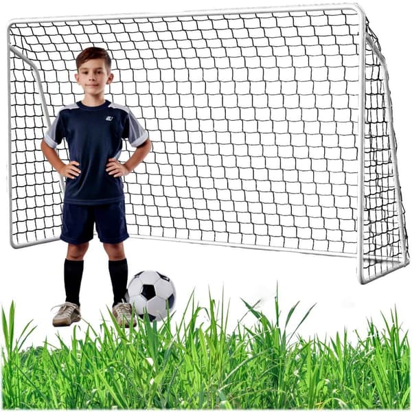 Bærbart fotballmål i metall for barn – 213x150x90 cm
