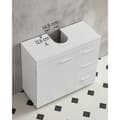 Miniatyrbillede 4 af 7: BBK503W10 Badeværelsesskab med 3 store skuffer, Badeværelsesskab, 2 rum bag døren