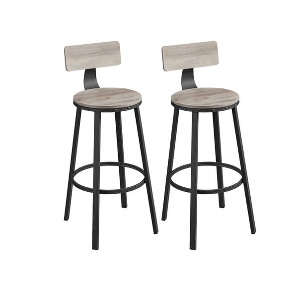 LBC026B02 Barstolar, Köksstolar med metallram, Sitthöjd 73,2 cm, Enkel montering