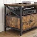 Miniatyrbilde 6 av 7: TV-skap, TV-enhet for 55-tommers TV, stue, med 2 skuffer, 2 oppbevaringshyller, 120 x 40 x 50