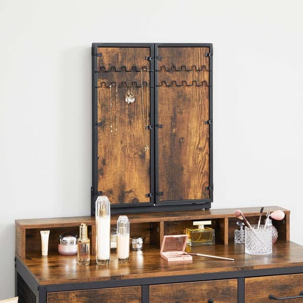 Toiletbord, rustik brun og sort RVT004B01