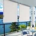 Miniatyrbillede 3 af 7: 2,5 X 1,8 m (L x B) Lodret markise til terrasse og altan med hus, udendørs beskyttelse mod sol
