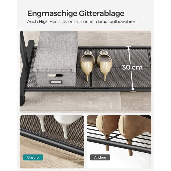 Tøjstativ på hjul, enkelt-skinne metalbeklædningsstativ, med opbevaringshylde