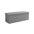 Miniatyrbillede 1 af 7: 43 tommer foldbar osmannisk bænk, opbevaringskiste, fodstøtteskammel, soveværelsesbænk