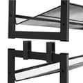 Miniatyrbilde 4 av 6: 8-lags skostativ, sett med 2 stablebar 4-lags skoholder, metallskooppbevaring med justerbart netting