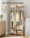 Miniatyrbillede 3 af 7: Bærbar garderobe, sammenklappeligt skab, fritstående tøjstativ, skabsorganisering