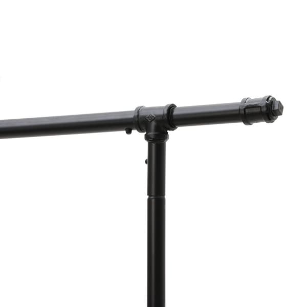Industriell klesstativ på hjul, Maksimal belastning på 110 kg, dobbel kleshengestang, Heavy Duty