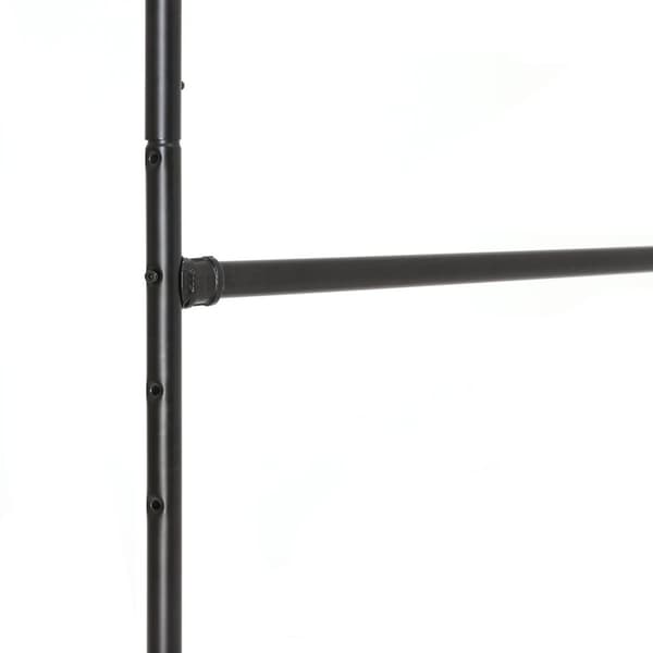 Industriell klesstativ på hjul, Maksimal belastning på 110 kg, dobbel kleshengestang, Heavy Duty