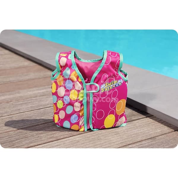 Svømmevest til børn pink S/M Bestway 32176