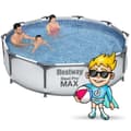 Miniatyrbillede 2 af 7: Ramme havepool 305 x 76 cm 9 i 1 Bestway 56408