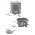 Miniatyrbillede 5 af 11: Airfryer Berdsen BD-658 sort