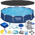 Miniatyrbillede 1 af 11: Ramme havepool 366 x 76 cm 16 i 1 Bestway 56681