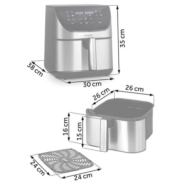 Airfryer Berdsen BD-659 sølv