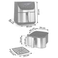 Miniatyrbillede 3 af 11: Airfryer Berdsen BD-659 sølv