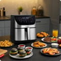 Miniatyrbillede 9 af 11: Airfryer Berdsen BD-659 sølv