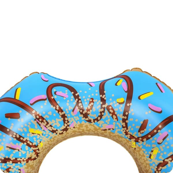 Oppustelig strandring til svømning blå Donut 107cm BESTWAY