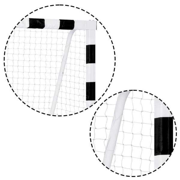 Fodboldmål 300 x 200 x 90 cm NS-465 sort og hvid