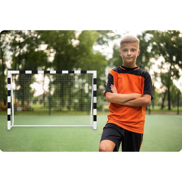 Fodboldmål 300 x 200 x 90 cm NS-465 sort og hvid