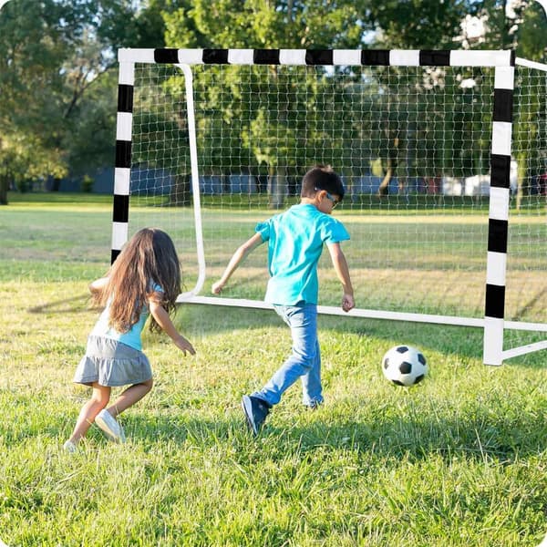 Fodboldmål 300 x 200 x 90 cm NS-465 sort og hvid